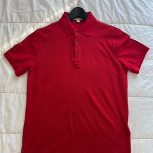 Burberry Vibrant Red Polo Shirt